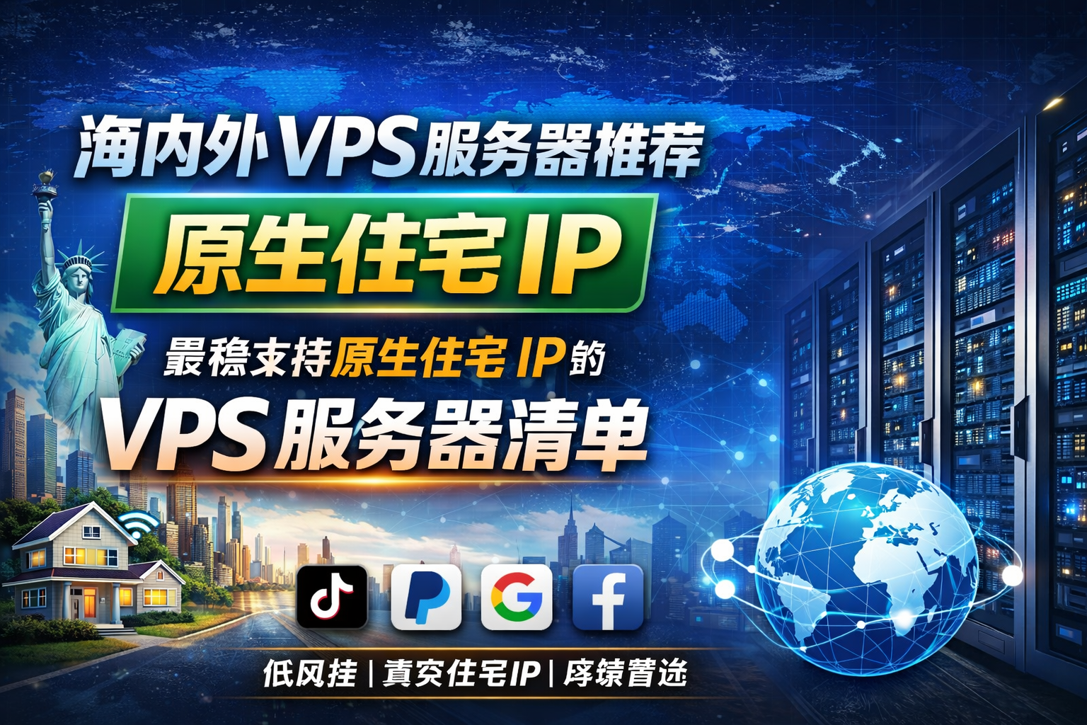 实测海内外高性价比 VPS 服务器推荐｜原生住宅 IP｜注册跨境养号必看-智创宝库资源站